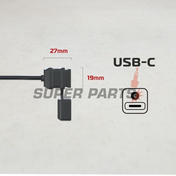 USB адаптер -OXFORD- 12V, 3Ah (type C)